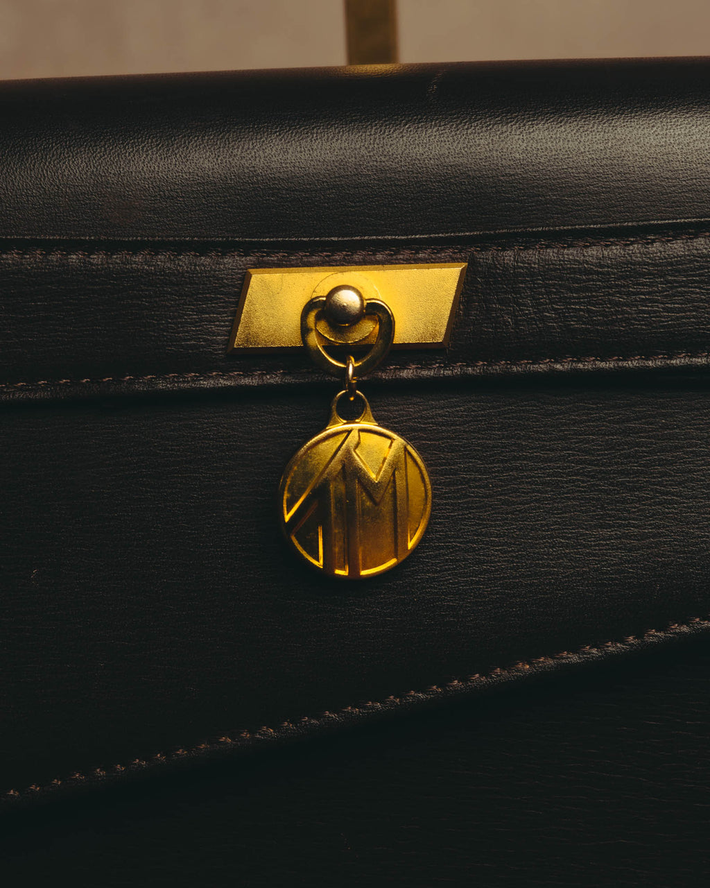"Thierry Mugler" 80's-90's Architectural leather shoulder bag