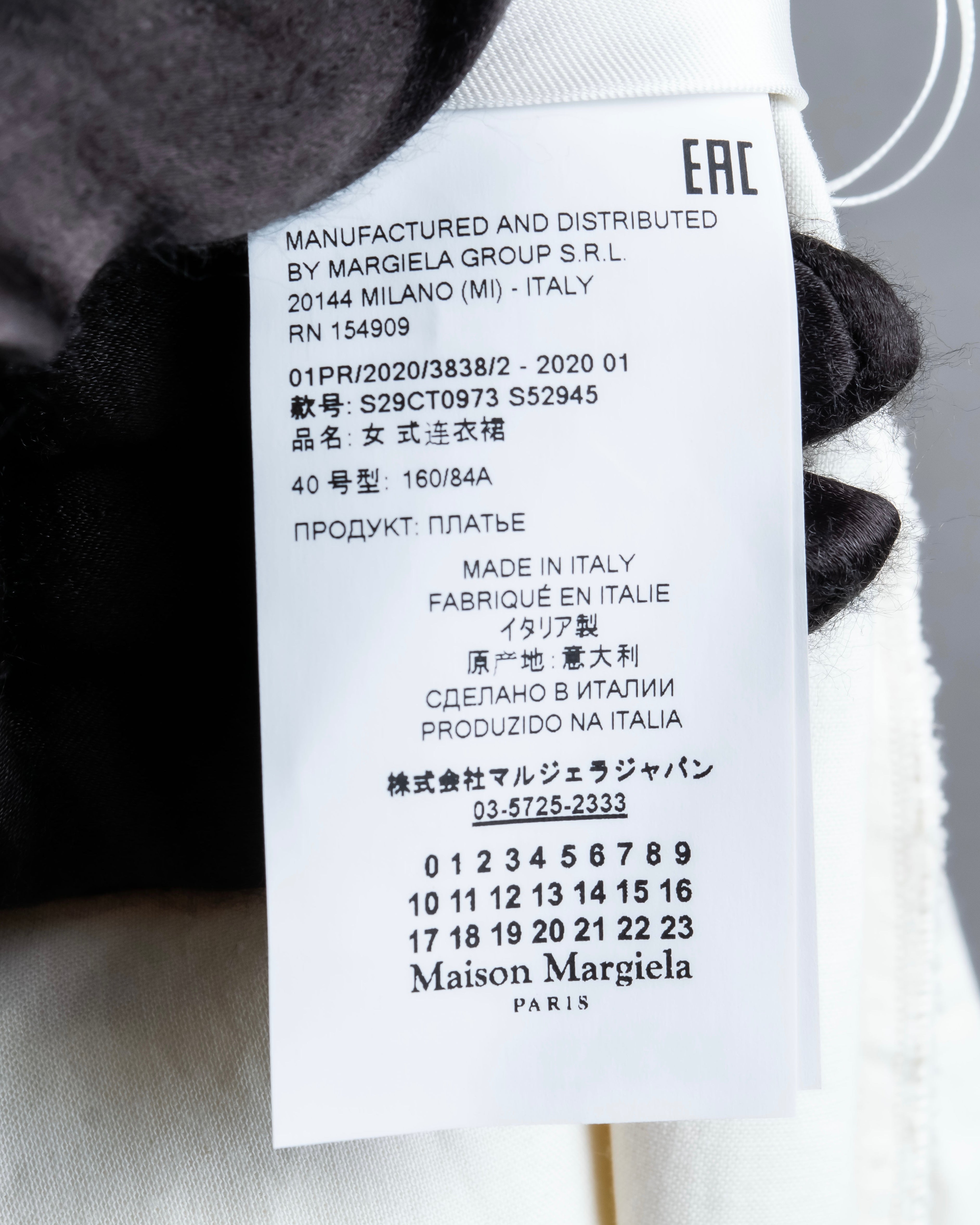 "MAISON MARGIELA" 20SS Polka dot tulle layered skirt