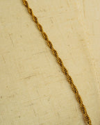 -SPECIAL- "YVES SAINT LAURENT" 80's-90's Baroque pearl textured gold pendant necklace
