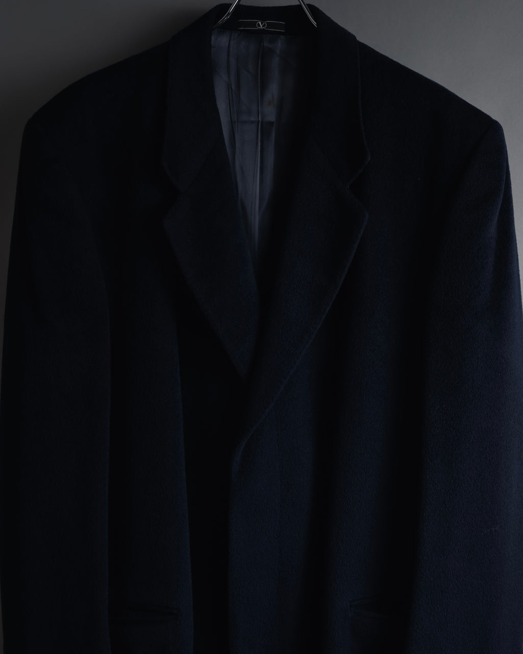 "VALENTINO GARAVANI UOMO" 80’s-90’s Cashmere blend tailored coat