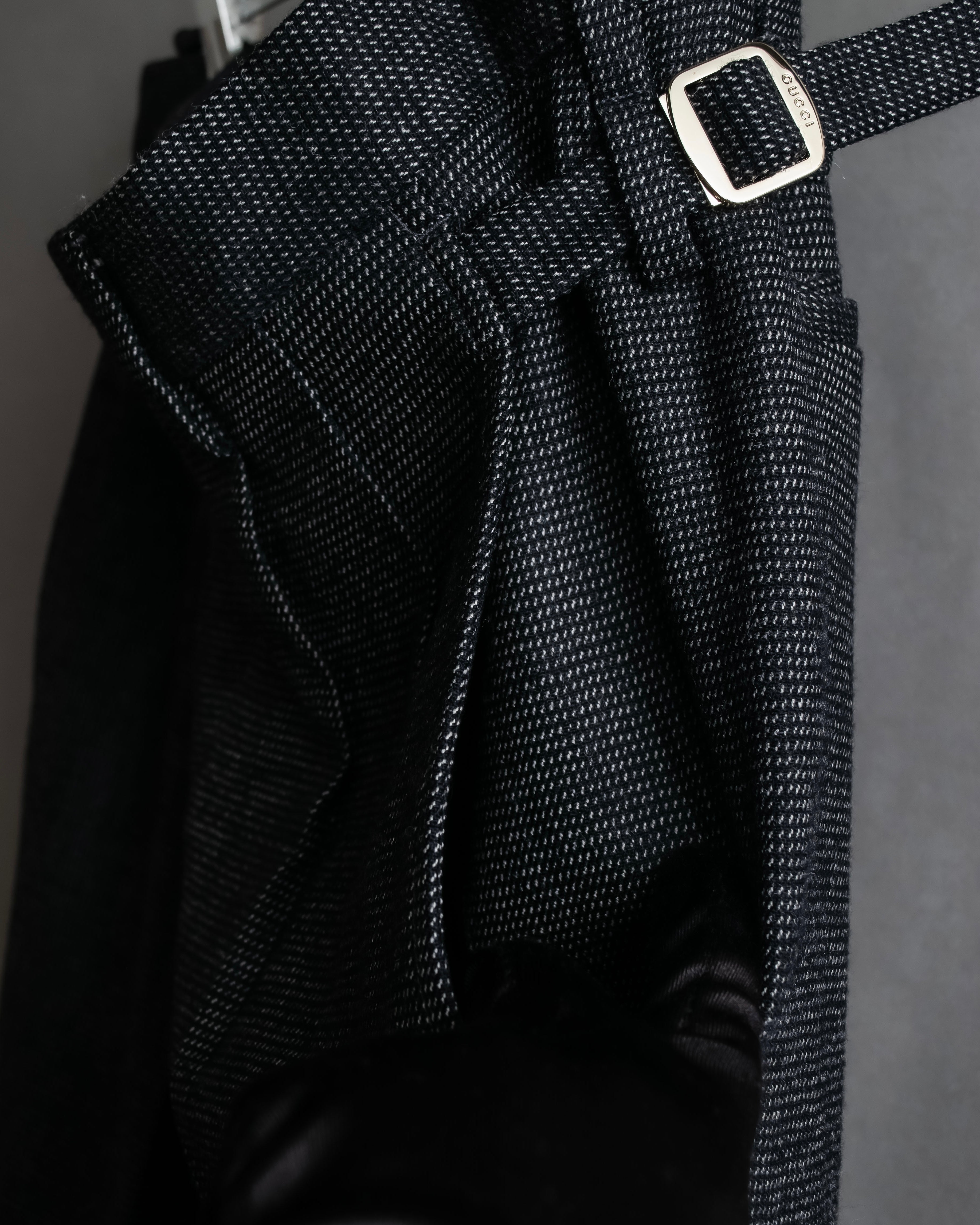 "GUCCI" 90's Tom Ford period bird eye weave set up