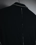 "Donna Karan" Contrast piped tailored jacket