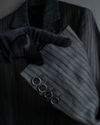 "Acne Studios" Antique design long striped coat