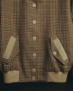 "Christian Dior" 80's-90's Wool check bomber jacket