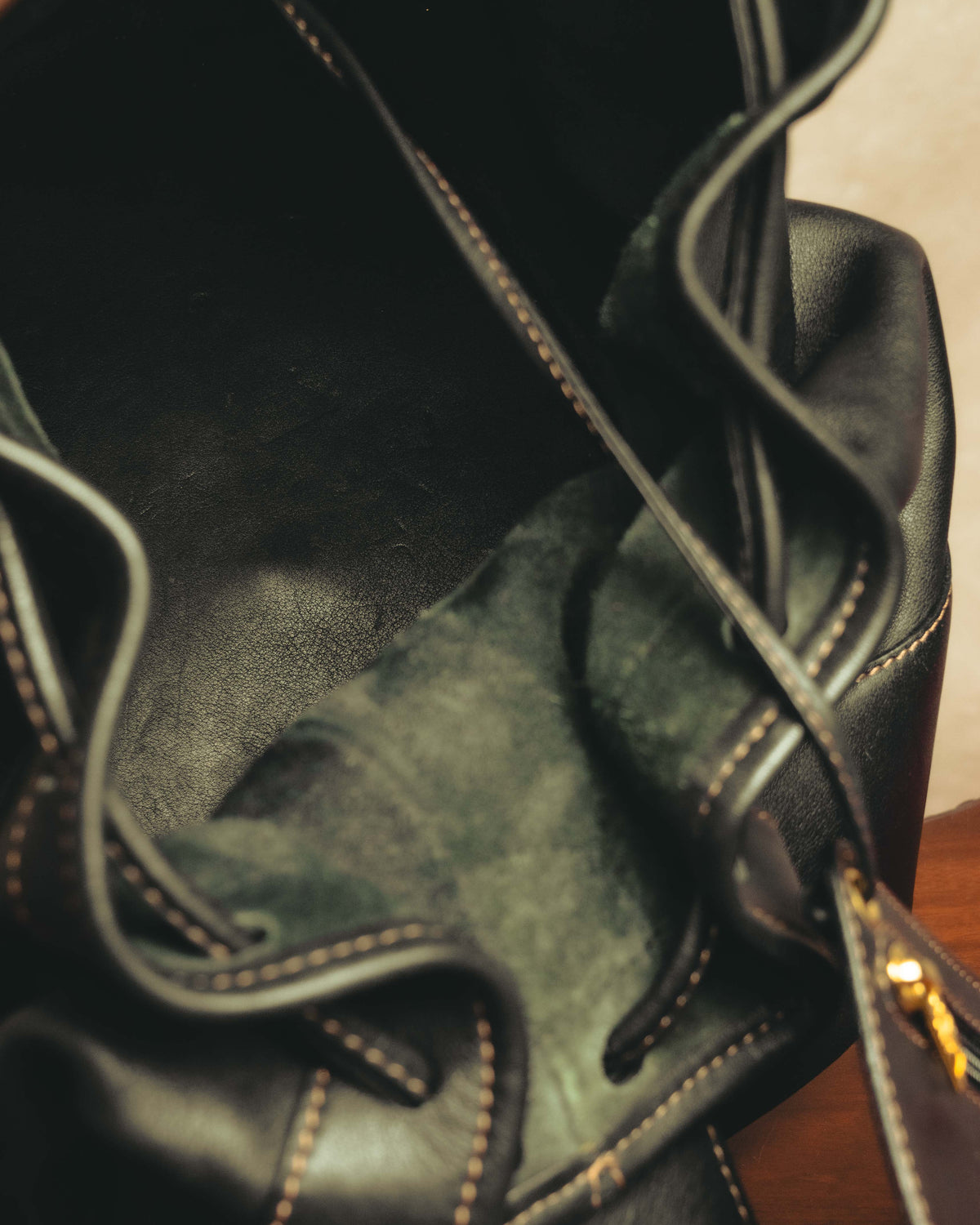 "LOEWE" 90's-10's classic drawstring shoulder bag