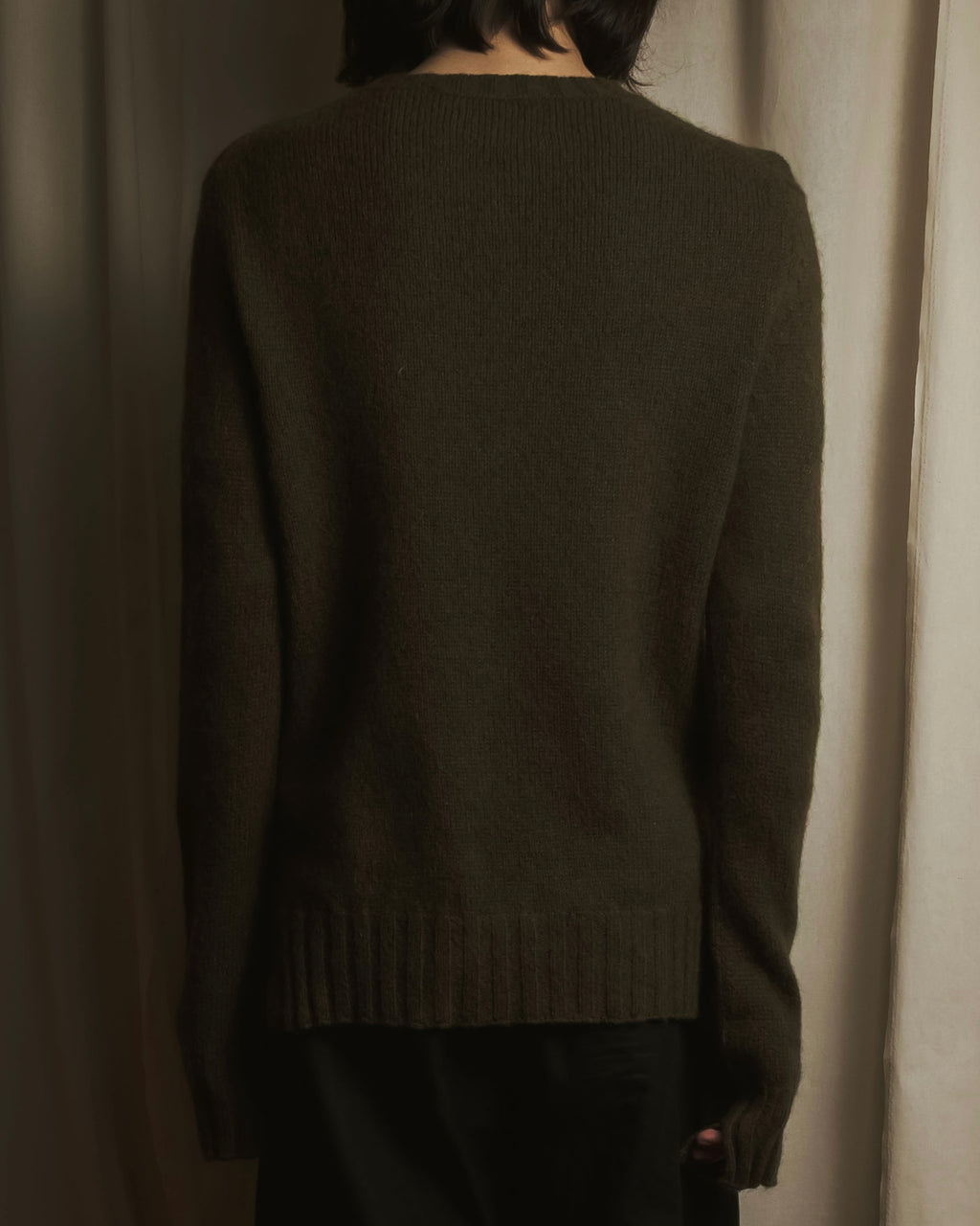 Jil Sander+ 24Otoño Invierno Suéter de punto de cuello redondo con acabado suave cepillado