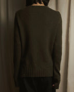 Jil Sander+ 24Otoño Invierno Suéter de punto de cuello redondo con acabado suave cepillado