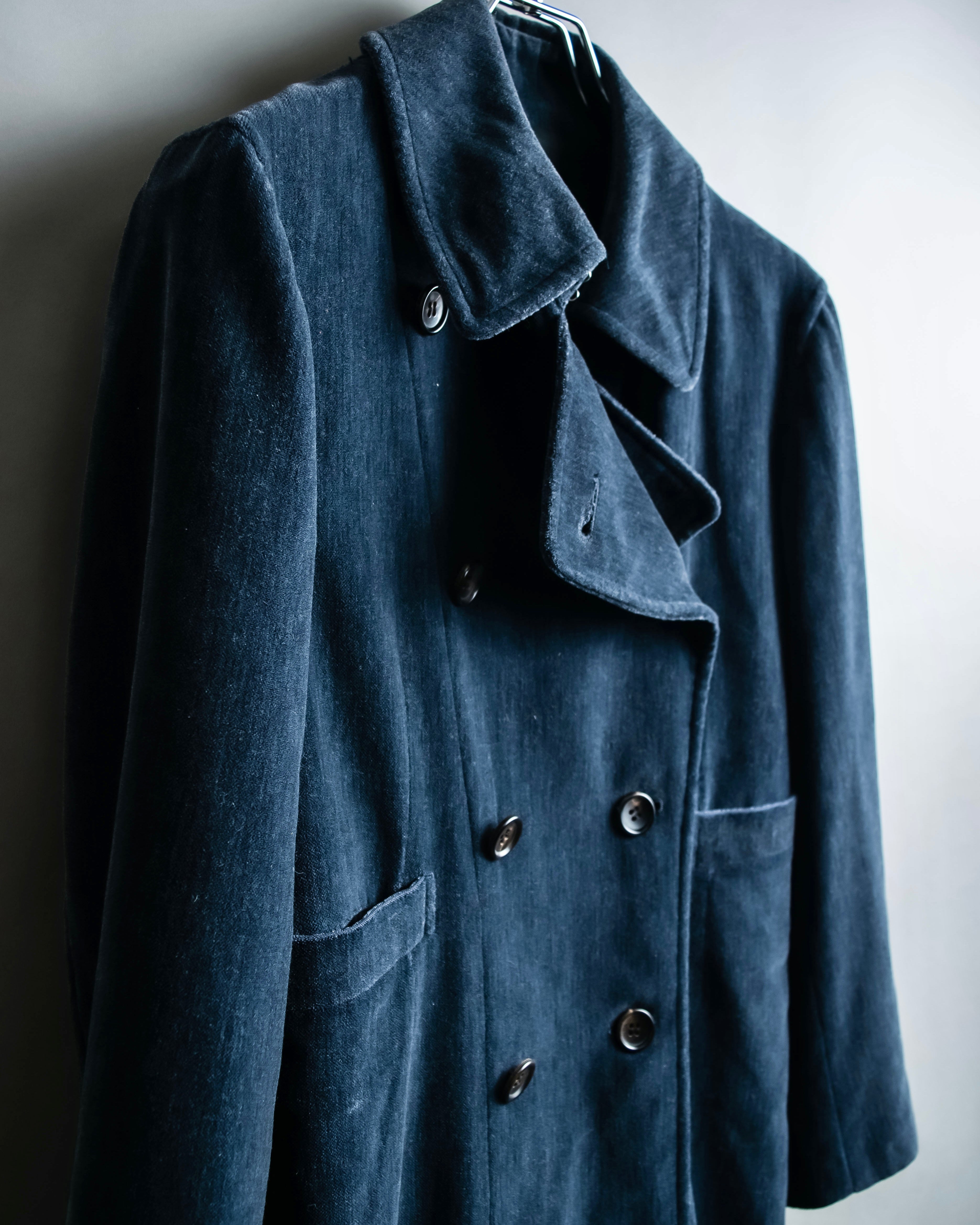 "Comme des garçons robe de chambre" Beautiful velour double half coat