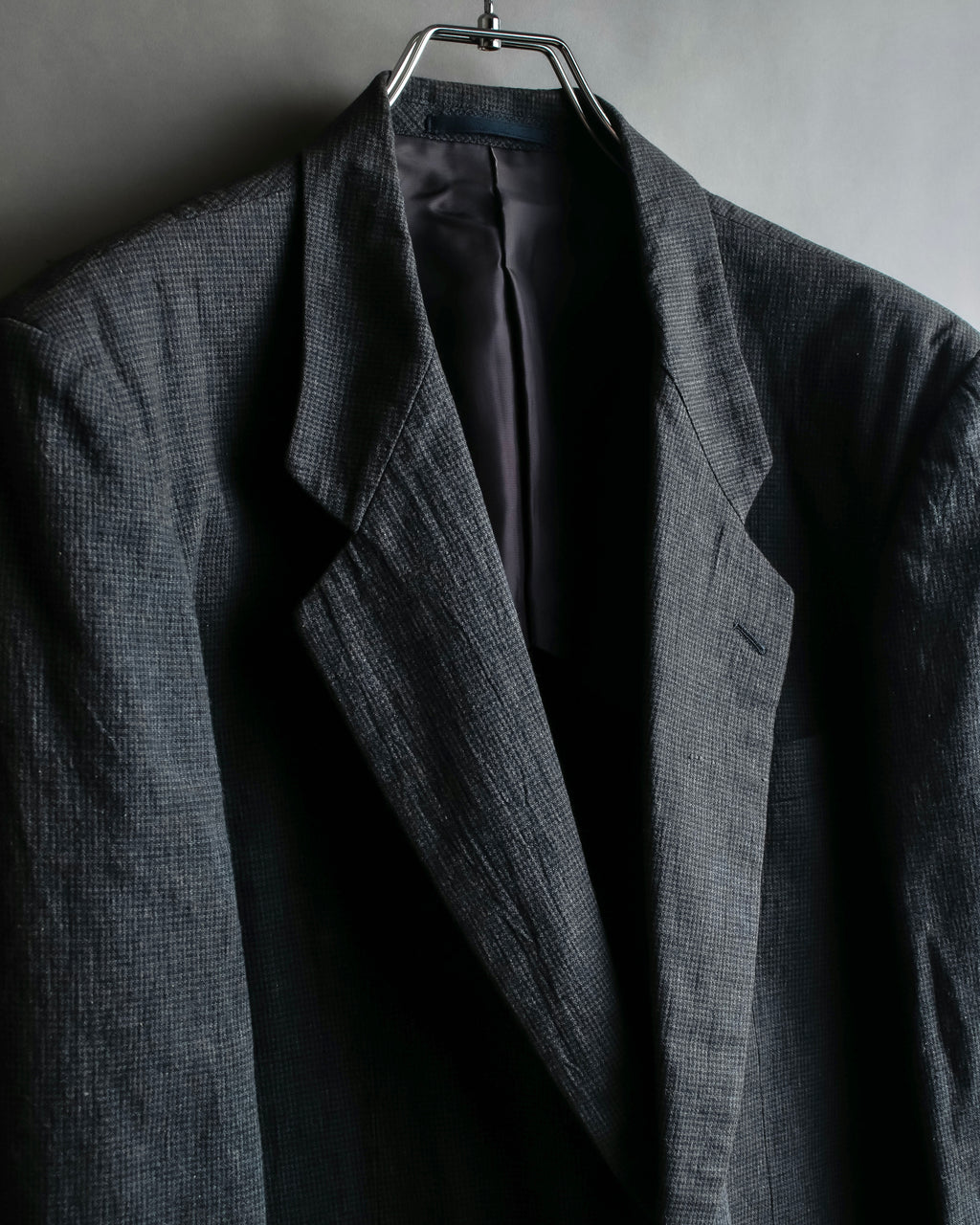 "COMME des GARCONS HOMME" 03SS fine all-over pattern cotton tailored jacket