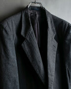 "COMME des GARCONS HOMME" 03SS fine all-over pattern cotton tailored jacket