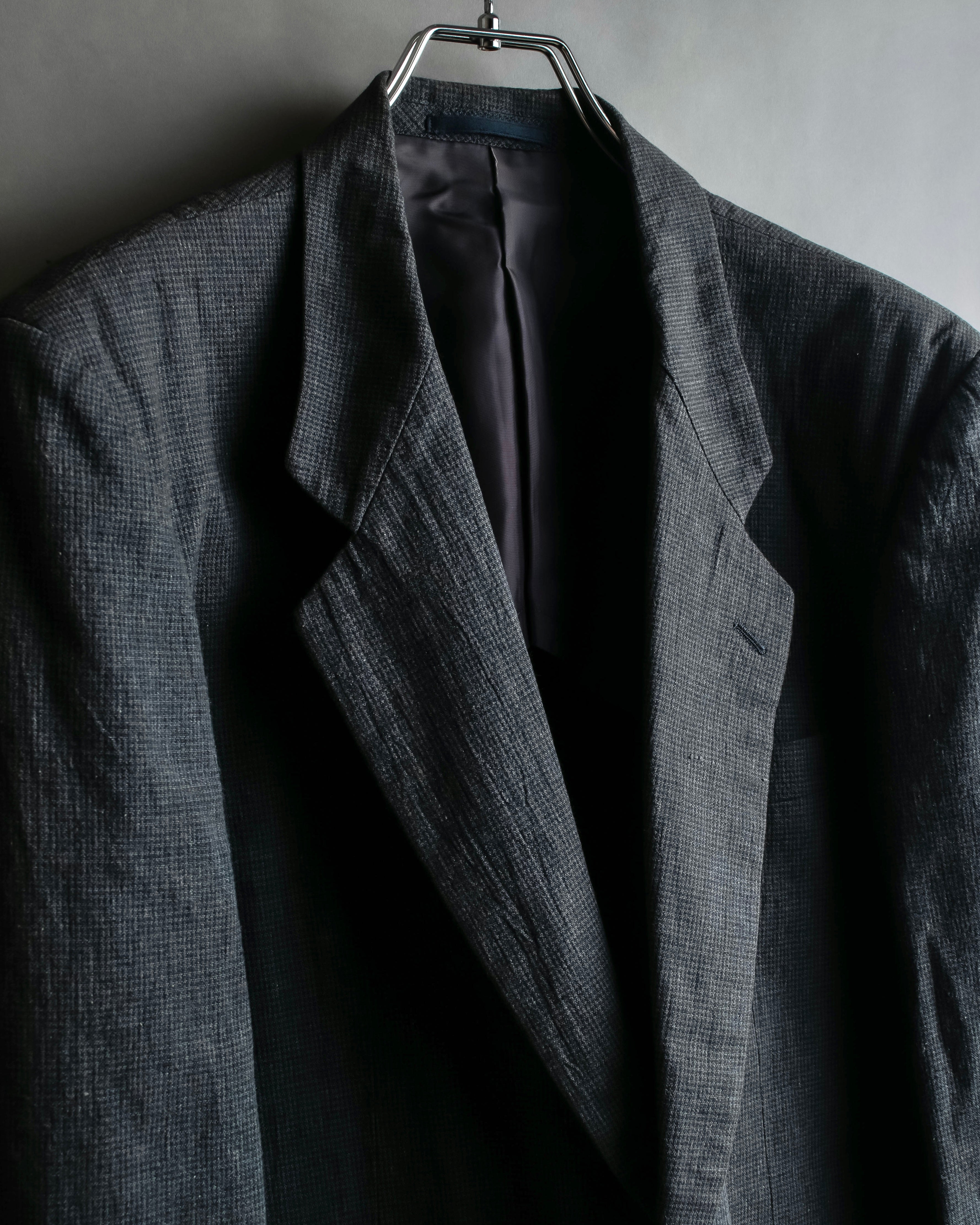 "COMME des GARCONS HOMME" 03SS fine all-over pattern cotton tailored jacket