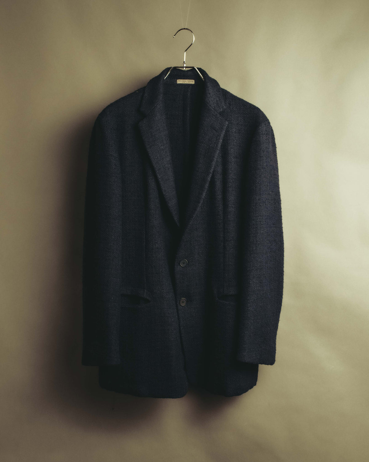 "BOTTEGA VENETA"  Late 90's-early 00's textured tailored short coat
