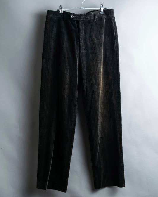 "HERMES" Faded corduroy tapered pants