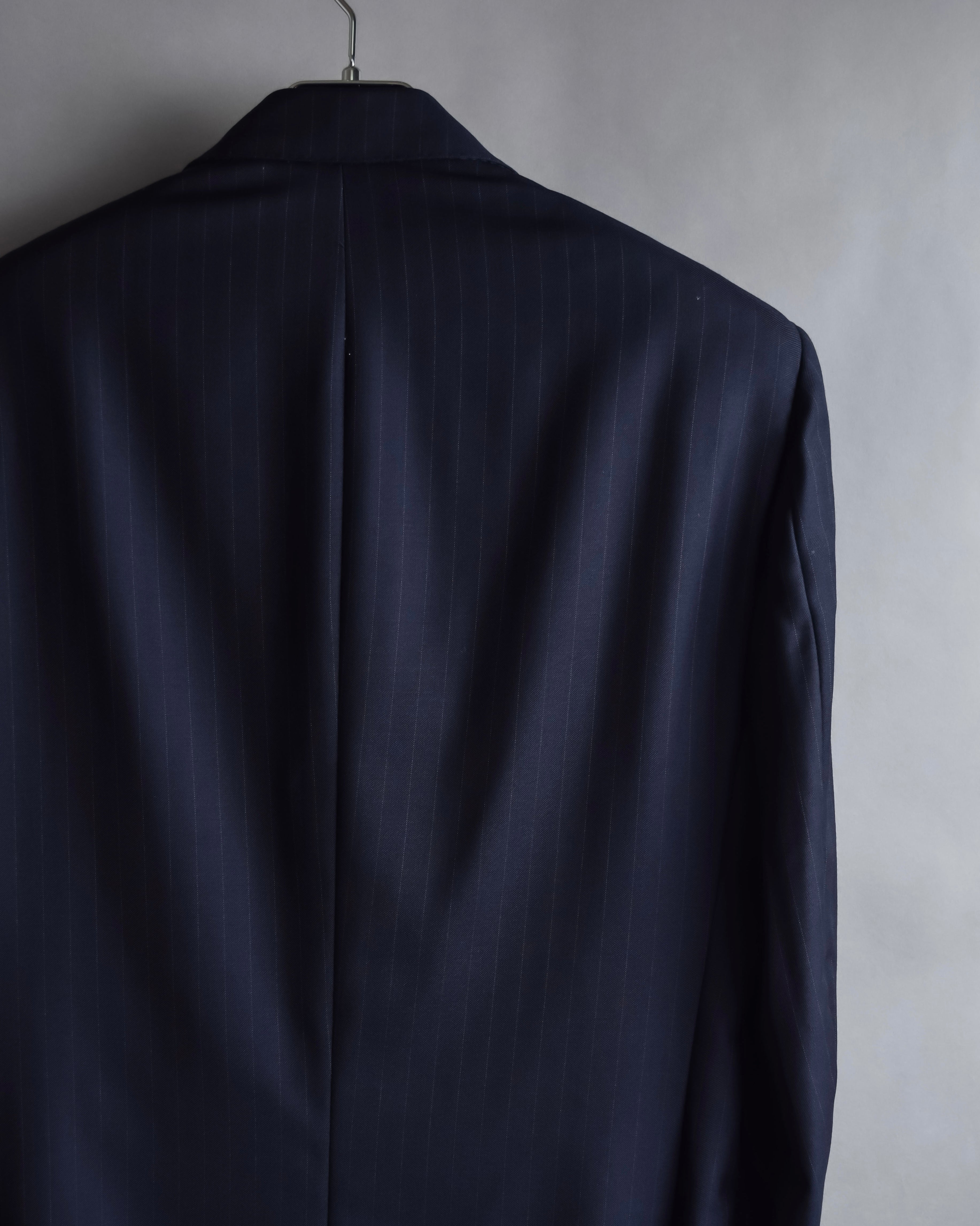 "HERMES" Pinstripe relaxed tailored jacket