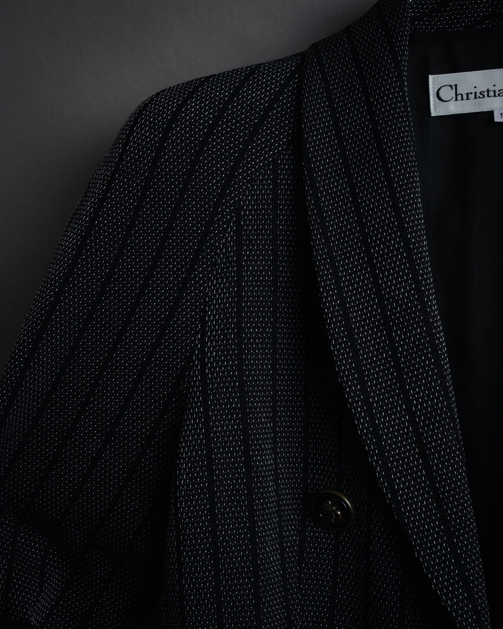 -SPECIAL- “Christian Dior” 90’s Naval motif double breasted jacket