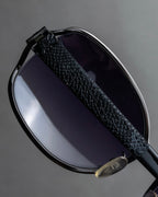"LOEWE" Anagram logo engraved oval sunglasses