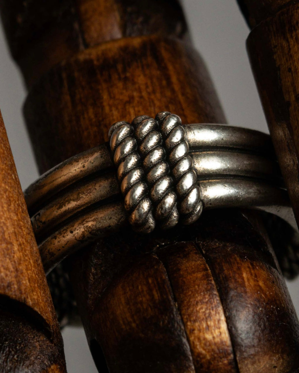 "Christian Dior" Buffalo design silver ring