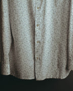 "Hermès" 00's-10's Monogram print cotton long sleeve shirt