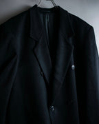 "Vintage super maxi length double-breasted oversized chester coat"