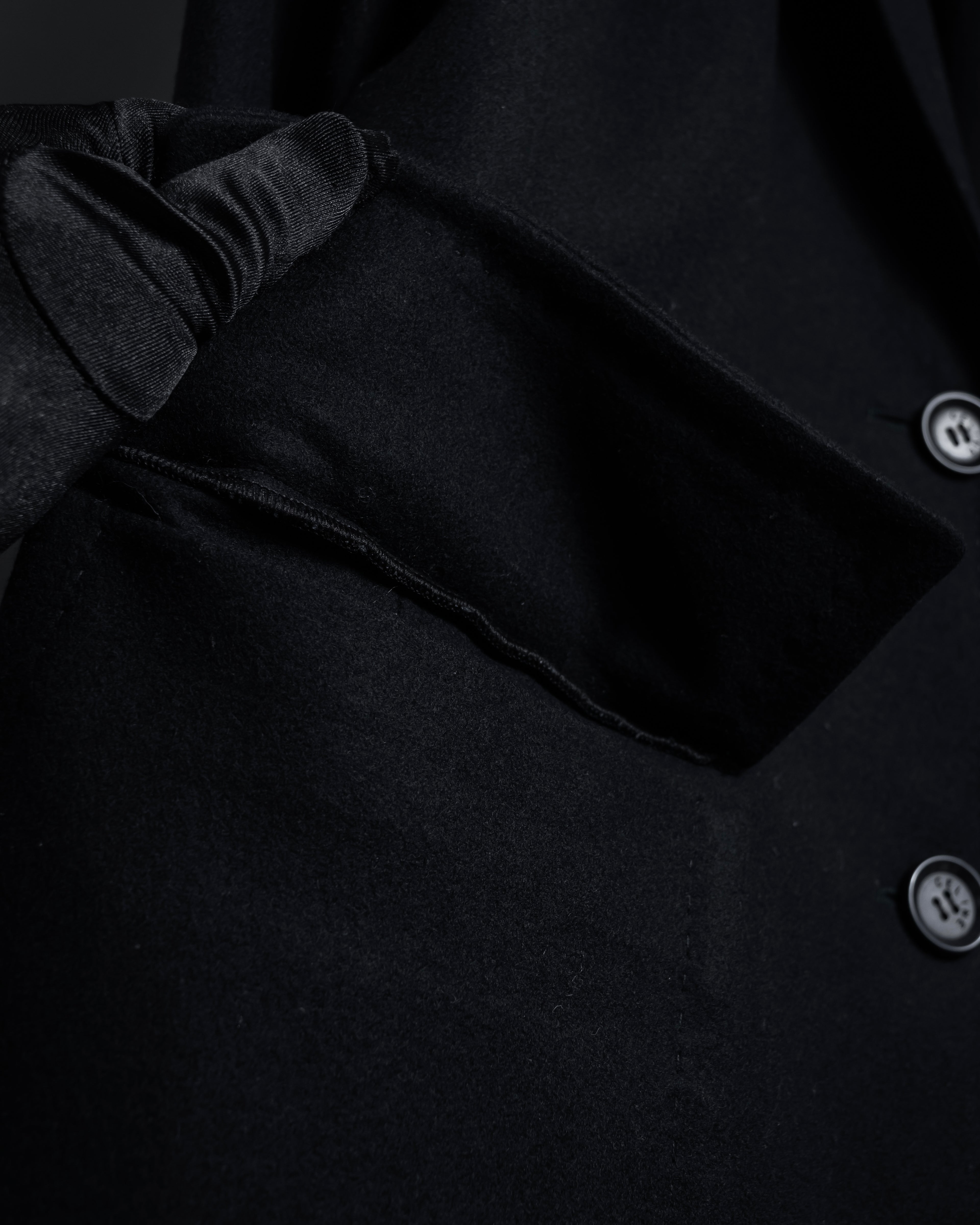 -SPECIAL- "CELINE" 1997-04's Michael Kors period minimal detail long chester coat