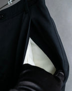 "COMME des GARCONS" Wool gabardine flare maxi length skirt