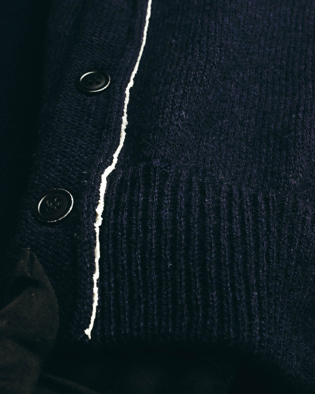 "Yohji Yamamoto +NOIR" 00's-10's Soft alpaca wool knit cardigan