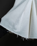 "MAISON MARGIELA" 21SS Washed raw cut flared cropped denim pants