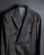 "Calvin Klein" Glen check oversized double breasted jacket