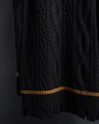 "Vivienne Westwood" Orb logo engraved cable knit cardigan