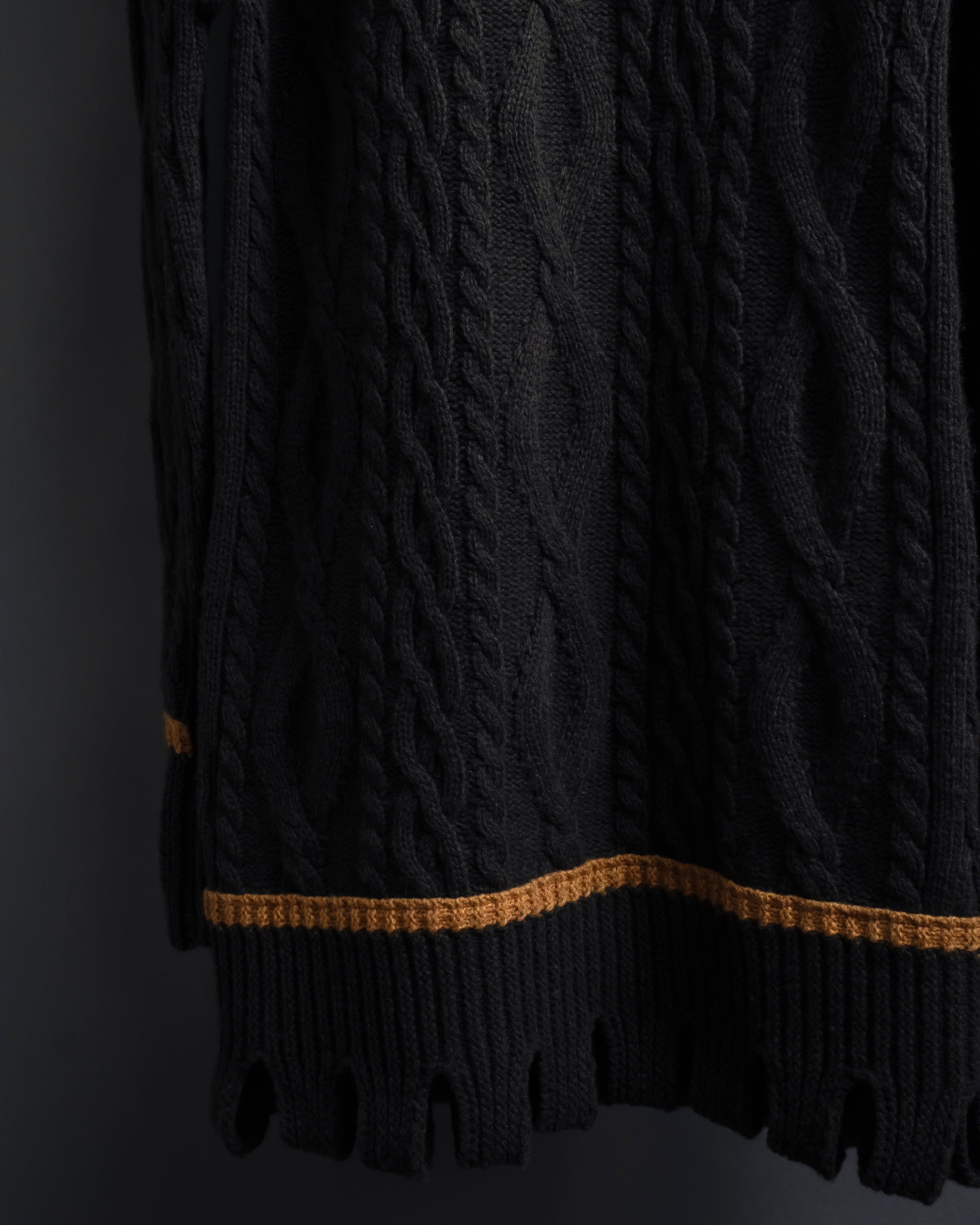 "Vivienne Westwood" Orb logo engraved cable knit cardigan