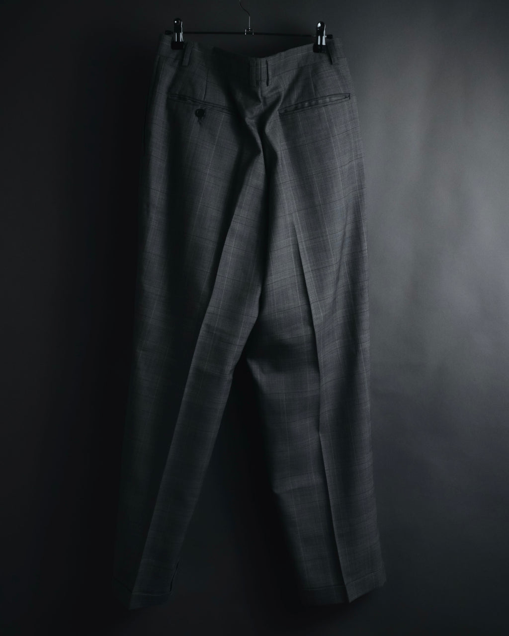 "YVES SAINT LAURENT" 80’s-90’s glen check tailored suit set