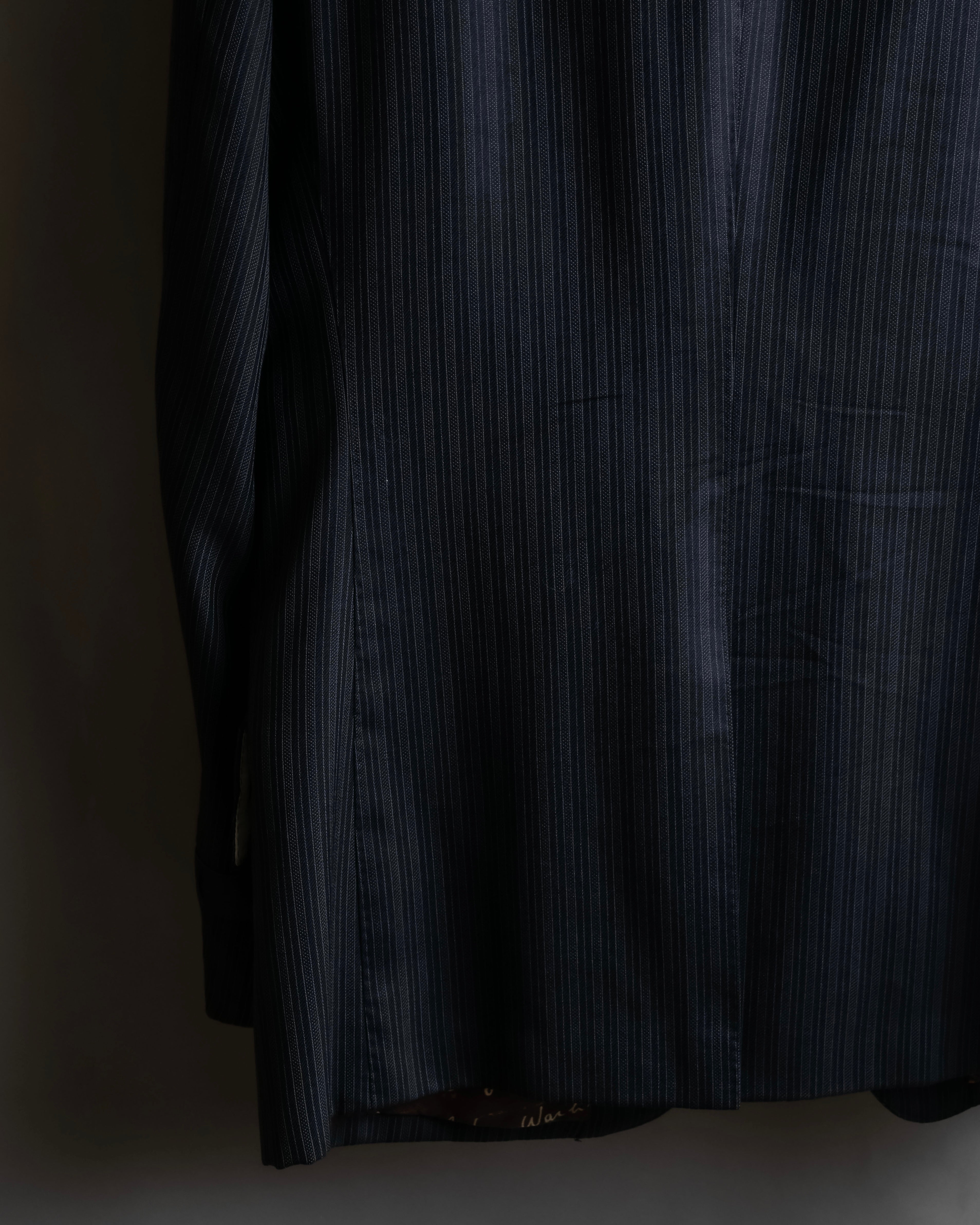 "PAUL SMITH" Satin-switched striped tailored jacket