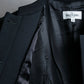 "VALENTINO" Solid no collar dart shaped long coat