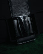 "Salvatore Ferragamo" 90’s-00’s Archive shoe embossed leather shoulder bag