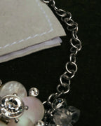 "Christian Dior" 00's Floral charm bracelet