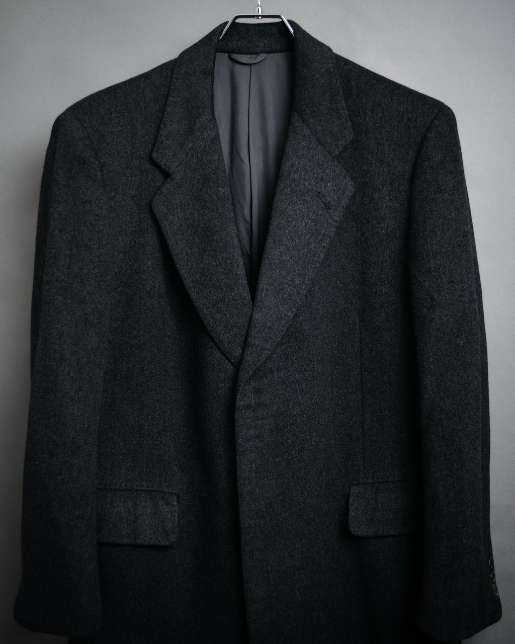 “BALENCIAGA PARIS” 90’s Cashmere blend chesterfield coat
