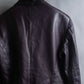 "GUCCI" Cutting design leather tailored jacket