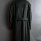 Vintage deep green colour military long coat