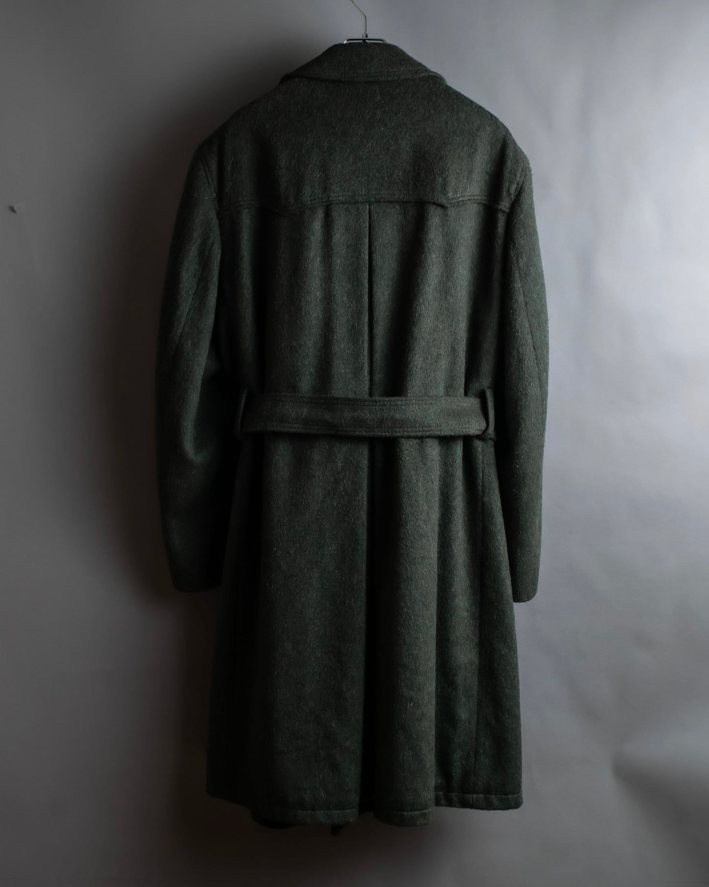 Vintage deep green colour military long coat