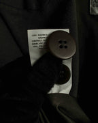 "ARMANI COLLEZIONI" Sharp peak lapel 100% cashmere tailored jacket