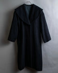 "YVES SAINT LAURENT" Large shawl collar black long coat