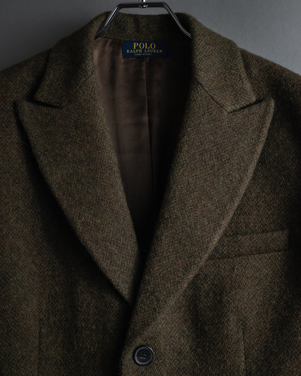 "Polo Ralph Lauren" Alpaca-blend long tailored jacket