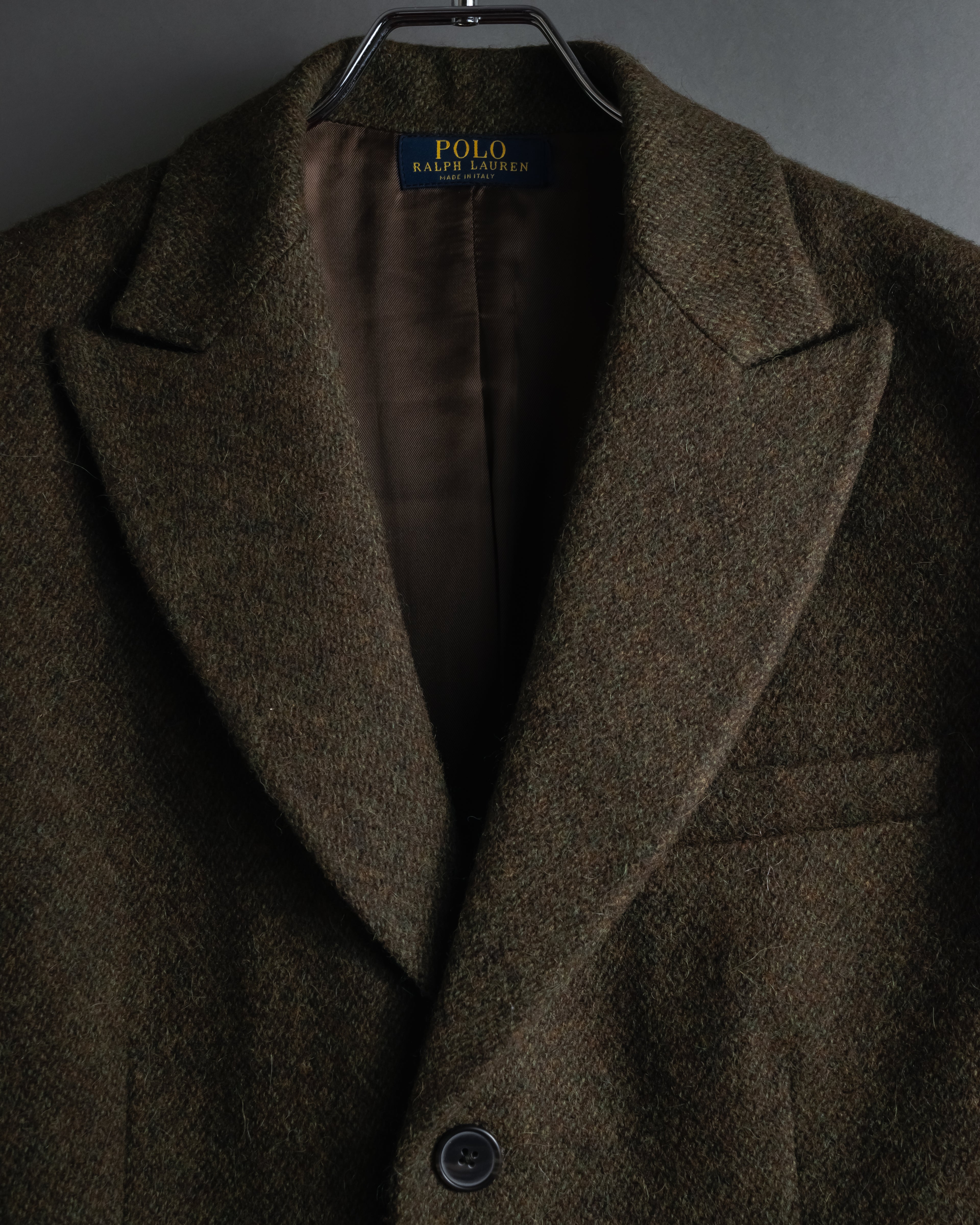 "Polo Ralph Lauren" Alpaca-blend long tailored jacket