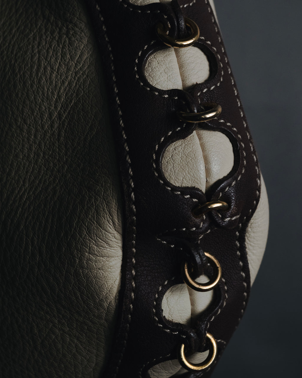 "LOEWE" 00’s lace-up nappa leather hobo bag
