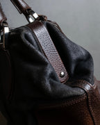 "BALENCIAGA" Circle lock design leather doctor bag