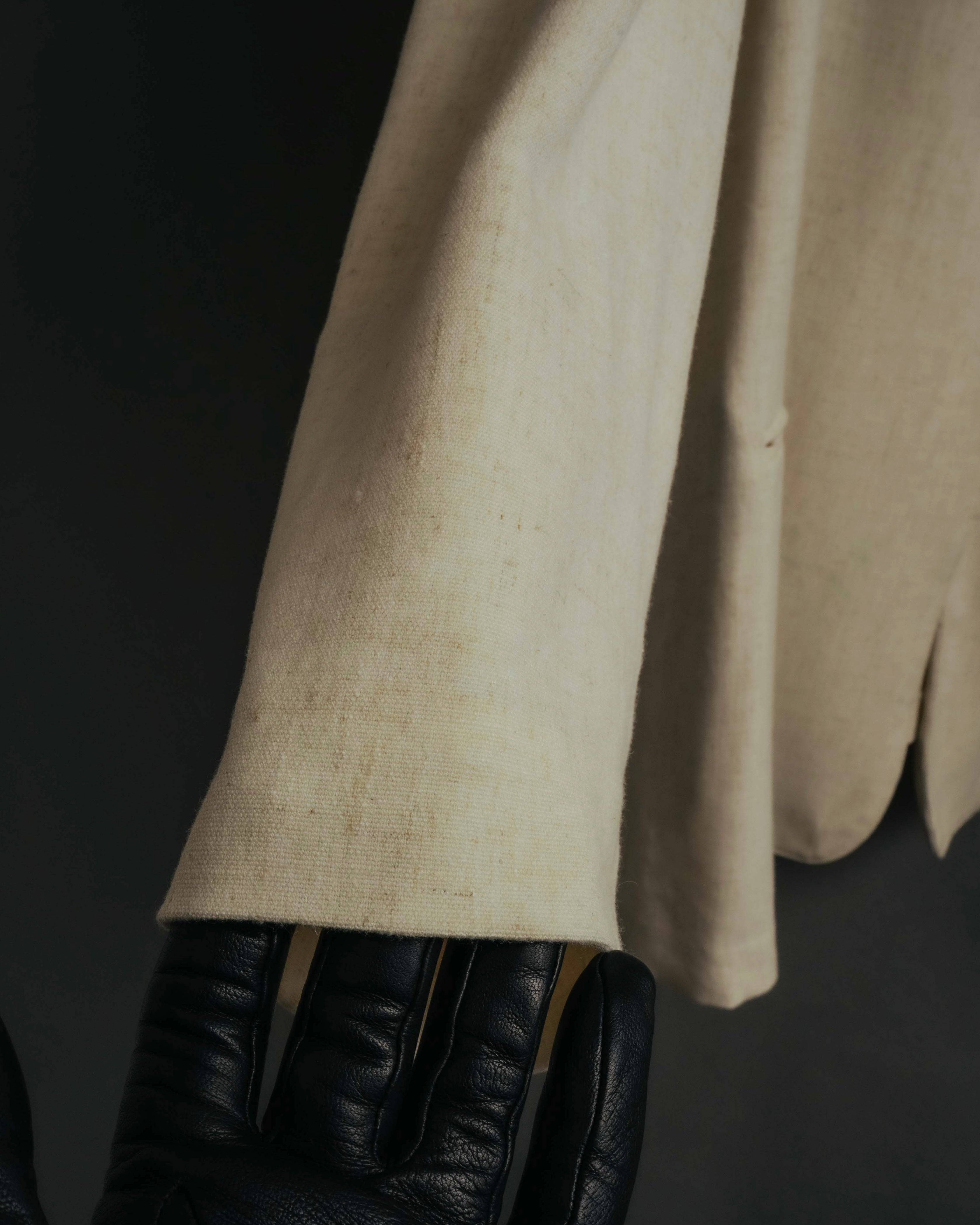 -MOOD Vintage Collections- 90’s-00’s Single button linen blend jacket