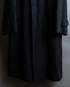 "BURBERRYS" Vintage stand collar concealed long coat
