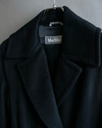"Max Mara" Belted double breasted maxi trench coat