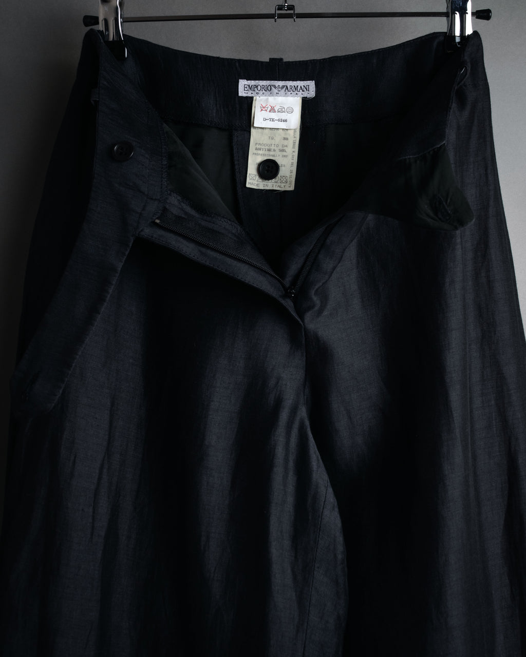 “EMPORIO ARMANI” 90’s-00’s Fluid wide trousers