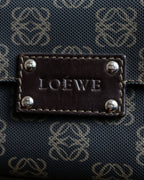 "LOEWE" Repeated anagram pattern outside pocket detail hobo bag